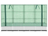 Raised Bed with Greenhouse Cover Rattan Look 160x40x138 cm 4015844