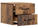 Wall-Mounted Bedside Cabinet Old Wood 34.5 x 33 x 40 cm 898651