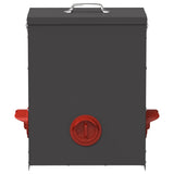 Chicken Feeder Black 32.5 x 20.5 x 43 cm Cold-Rolled Steel 874684