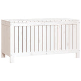 Garden Storage Box White 115x49x60 cm Solid Wood Pine 823837