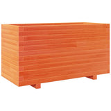 Garden Planter Wax Brown 90x40x49.5 cm Solid Wood Pine 3282556