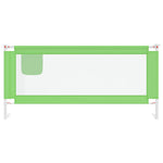 Toddler Safety Bed Rail Green 200x25 cm Fabric 10197