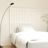 Wall Headboard White 108x3x110 cm Solid Wood Pine 824924