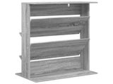 Magazine Rack Grey Sonoma 70 x 41 x 96 cm Engineered Wood 899540