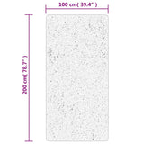 Rug IZA Short Pile Scandinavian Look Grey 100x200 cm 375451