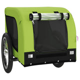 Pet Bike Trailer Green and Black Oxford Fabric and Iron 94004