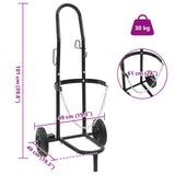 Hand Trolley Black and Red 49 x 49 x 101 cm Steel 4019017