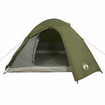 Camping Tent Dome 3-Person Olive Green Waterproof 4009615