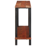 Console Table with Shelf Brown and Black 110 x 30 x 75 cm 4104003