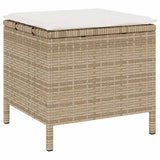 Garden Dining Set Beige Poly Rattan 42007913