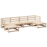 Garden Sofa Set Natural Wood Solid Pine Wood Large Modular 3299563