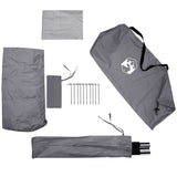 Shower Tent Grey and Orange Waterproof 4009475