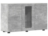 Wooden Cabinet with Storage Concrete Grey 88.5 x 30.5 x 73 cm 880304