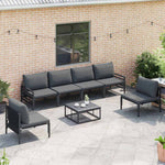Garden Sofa Set Anthracite Steel 3378976
