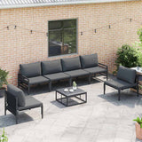 Garden Sofa Set Anthracite Steel 3378977