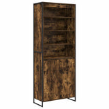 Tall Cabinets Smoke Oak 79 x 36 x 200 cm Engineered Wood 3403042