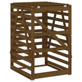 Wheelie Bin Storage Honey Brown 84x90x128.5 cm Solid Wood Pine 825103