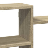 Wall Shelf Sonoma Oak 129x18x42 cm Engineered Wood 853220