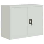 ZNTS File Cabinet Light Grey 90x40x110 cm Steel 3188316