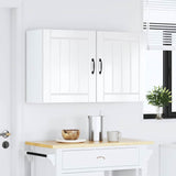 Kitchen Wall Cabinets 2 pcs Lucca High Gloss White Engineered Wood 853802
