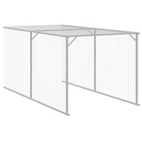 Chicken Cage with Run Light Grey 110x813x110 cm Galvanised Steel 3189096