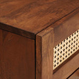 Bedside Cabinet Brown 40 x 33.5 x 46 cm Solid Acacia wood 4018878