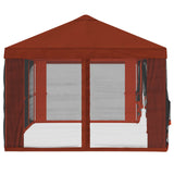 Gazebo Cover with Sidewalls 6 x 3 m Terracotta Polyester 190 900413