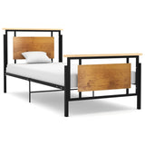 Bed Frame without Mattress Metal 100x200 cm 324870