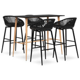 Bar Set Black MDF, Metal, PP Standard Ergonomic Bar Set 3057459