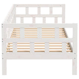Day Bed without Mattress White Solid Wood Pine 90x200 cm 820208