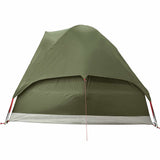 Camping Tent Dome 4-Person Olive Green Waterproof 4009642