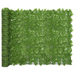 ZNTS Balcony Screen with Green Leaves 300x150 cm 315503