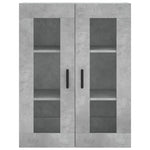 Highboard Concrete Grey 69.5x34x180 cm Engineered Wood 3198477