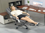 Office Chair with 6-point Massage and Heat, Fabric Computer Desk Chair with Reclining Backrest, High T3398P341237