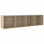 Book Cabinet/TV Cabinet Sonoma Oak 36x30x143 cm Engineered Wood 800147