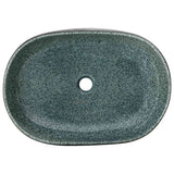 Countertop Basin Turquoise Oval 59x40x14 cm Ceramic 155101