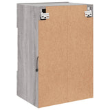 TV Wall Cabinet with LED Lights Grey Sonoma 40x30x60.5 cm 837088