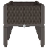 Garden Planter with Legs Brown 120x40x42 cm PP 367900