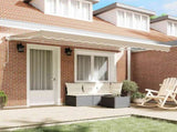 Awning Frame Beige 400 x 200 cm Polyester with PU coating 3329859