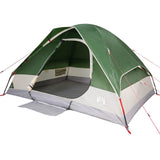 ZNTS Camping Tent Dome 4-Person Green Waterproof 94777