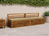 2-Piece Bench Cushions SOEST 2 pcs 100% Polyester Light Green 950069