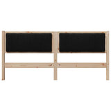 Upholstered Headboard Brown 180 cm Solid Pine Wood 879051