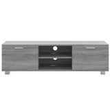 TV Cabinet Grey Sonoma 140x40.5x35 cm Engineered Wood 342627