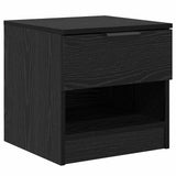 Bed Cabinet 2 pcs Black Oak 40 x 39 x 40cm Engineered Wood 880518