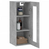 Wall Mounted Cabinet Concrete Grey 34.5x34x90 cm 828928