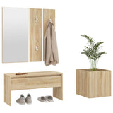 Hallway Furniture Set Sonoma Oak Engineered Wood 3082056