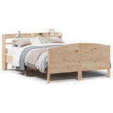 Bed Frame without Mattress 150x200 cm King Size Solid Wood Pine 3306963