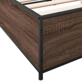 Bed Frame without Mattress Brown Oak 120x190 cm Small Double 3279866
