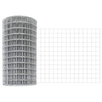 Fence with Posts Silver 0.4 x 50 m Steel 3336212