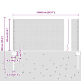 Fence and Post Green 0.6 x 100 m Steel 3336536